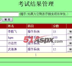 考试结果管理 考试结果管理