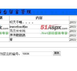 后台管理留言