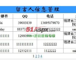 留言人信息管理
