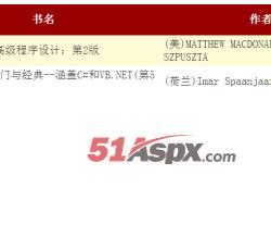 书籍信息列表