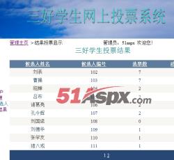 显示投票结果 显示投票结果