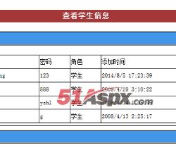 查看学生信息