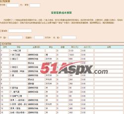 预算成本预算 预算成本预算
