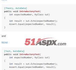 XUnit和Nunit示例