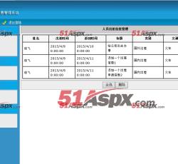 出差信息管理、 出差信息管理、