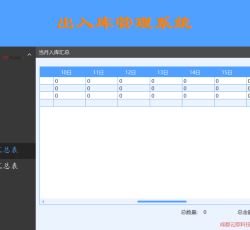 当月入库汇总表