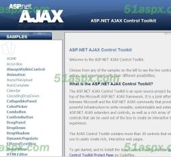 AjaxControlToolkit首页面 AjaxControlToolkit首页面