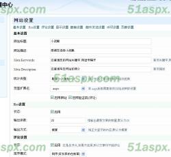 网站设置