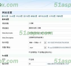 网站设置