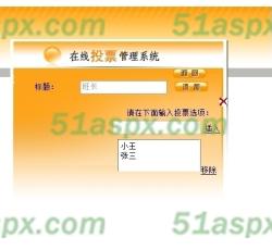 添加投票项