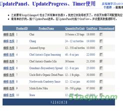 Asp.net2.0中GridView、UpdatePanel等使用示例源码
