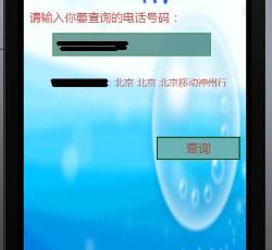 号码查询 号码查询