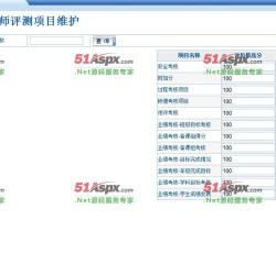 教师考核项目 教师考核项目