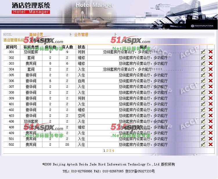 查看客房信息