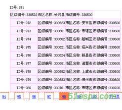 Ajax三级联动和无刷新分页源码