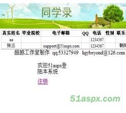 超越简单同学录源码