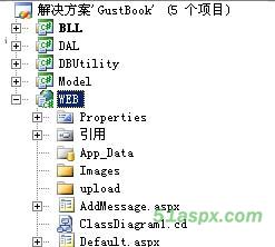 ASP.NET三层架构留言本项目源码 ASP.NET三层架构留言本项目源码