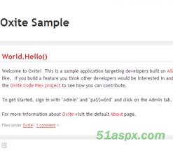Oxite内容管理系统源码