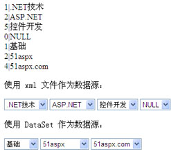 XML无刷新三级联动下拉DropDownList示例 XML无刷新三级联动下拉DropDownList示例
