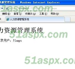 人力资源管理系统实现了同步登陆
