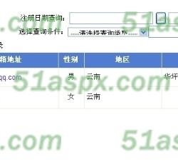 用户查询页面